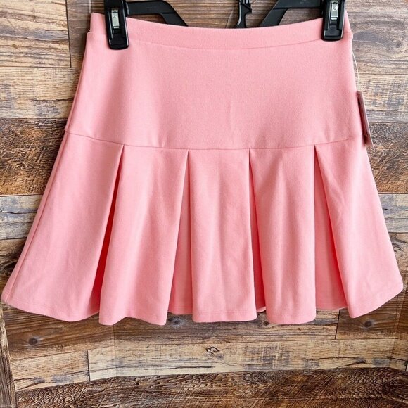 BP. Pleated Tennis Mini Skirt XSMALL Pink Pudding - Picture 4 of 11